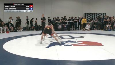 65 kg Cons. Sub-rd Of 64 - Wyatt Unser, Victory School Of Wrestling vs Luke Satriano, WVRTC