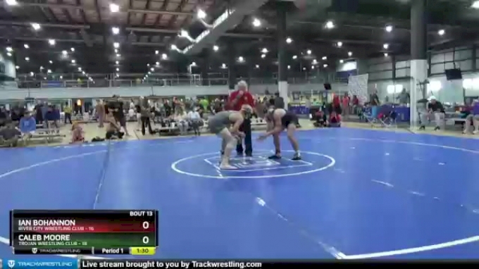 160 lbs Round 5 (6 Team) - Caleb Moore, TROJAN WRESTLING CLUB vs Ian ...