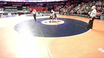 1A 138 lbs Cons. Round 1 - Cooper Phillips, Stanford (Olympia) vs Mauricio Glass, Lena (L.-Winslow)
