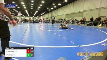 96 lbs Semifinal - Damian Barbosa, Untouchables 12u Blue vs SJ Wilson, Shelton Wrestling Academy 12U