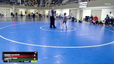 55 lbs Semis & 1st Wrestleback (8 Team) - Landon Thom, Sartell vs Mason Calhoun, Centennial