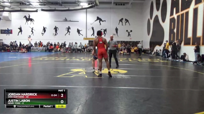 165 lbs Round 4 (10 Team) - Jordan Hardrick, Ohio Northern vs Justin ...