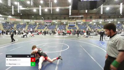 120 lbs Round Of 64 - Micah Horowitz, Basement Brawlers vs Cash Martinez, Cedaredge Wrestling