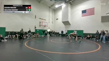 138 lbs Braxton Winfrey, Tongue River vs Colton Nielsen, Lander