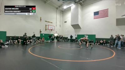 138 lbs Braxton Winfrey, Tongue River vs Colton Nielsen, Lander