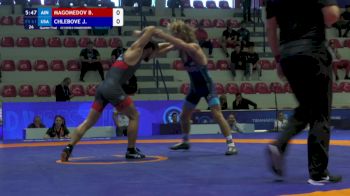 61 kg 1/4 Final - Bashir Magomedov, Individual Neutral Athletes vs Julian Avry Chlebove, United States