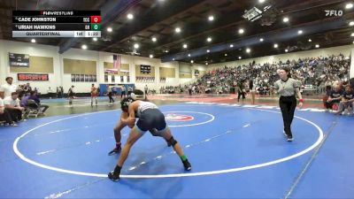 126 Boys Quarterfinal - Cade Johnston, Tri-City Christian vs Uriah Hawkins, Granite Hills