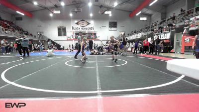 55 lbs Consolation - Maverick Reid, Pocola Youth Wrestling vs Raiden Davis, Vian Wrestling Club