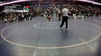 2A 165 lbs Cons. Round 3 - Wyatt Wall, Surry Central vs Alex Hinchman, Seaforth High School