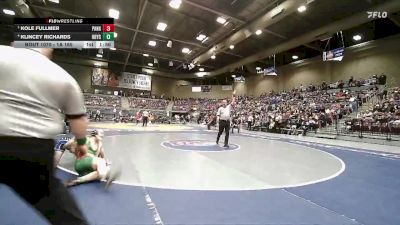 1A 165 lbs Semifinal - Kole Fullmer, Panguitch vs Klincey Richards, Bryce Valley