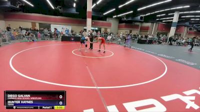 126 lbs Cons. Round 2 - Diego Galvan, Caprock High School Wrestling vs Hunter Haynes, Texas