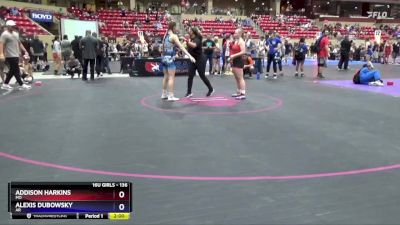 136 lbs Round 1 - Addison Harkins, MO vs Alexis Dubowsky, AR