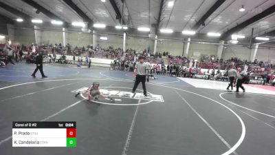 46 lbs Consi Of 8 #2 - Patrick Prado, Stout Wrestling Academy vs Koten Candelaria, Cornerstone Wrestling Club