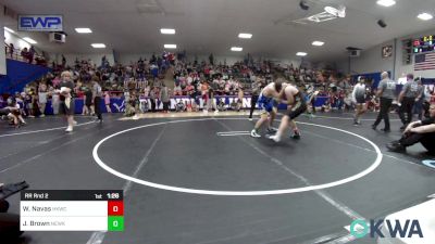 Rr Rnd 2 - Wilson Navas, Henryetta Knights Wrestling Club vs Jacob Brown, Newkirk Takedown Club