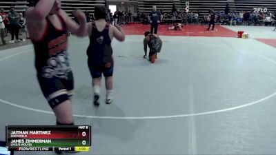 215 lbs Quarterfinal - Jaithan Martinez, Northfield vs James Zimmerman, LPGE/B Wolves
