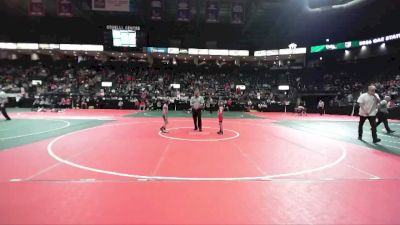 58 lbs Champ. Round 1 - Rowen Musch, MBF1 vs Liam Brighton, GRL1