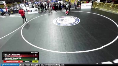 50 lbs Semifinal - Bella Cardenas, Team Selma Wrestling Club vs Dalia Hernandez, Trifecta Wrestling