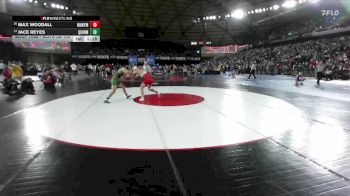 Boys 2A 132 lbs Champ. Round 1 - Jace Reyes, Quincy vs Max Woodall, Marysville Pilchuck