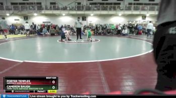 126 lbs Champ. Round 2 - Porter Temples, Westfield Wrestling Club vs Cameron Baugh, Terre Haute Northside Wrestling Club