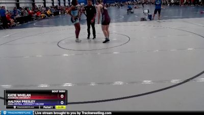 180 lbs Champ. Round 1 - Katie Whelan, Augsburg University vs Aaliyah Presley, Iowa Central Community College