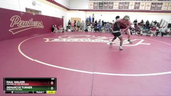 157 lbs Cons. Round 4 - Demarcus Turner, Modesto College vs Paul Walker, College Of The Rewoods