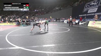 2A/1A Boys 132 Champ. Round 1 - Levi Olney, Irrigon Boys vs Braiden Pitchford, Gold Beach Boys