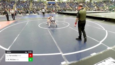 100 lbs Round Of 32 - Josiah Fernandez, Widefield Wrestling Club vs Amiyah McGee, Independent
