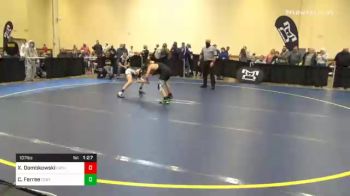 107 lbs Prelims - Xavier Dombkowski, Cathedral Prep vs CJ Ferree, Central Dauphin