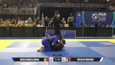 Skylar Joy Duplessis vs Natalie Gabriella Bisaha 2025 Pan Kids Jiu-Jitsu IBJJF Championship