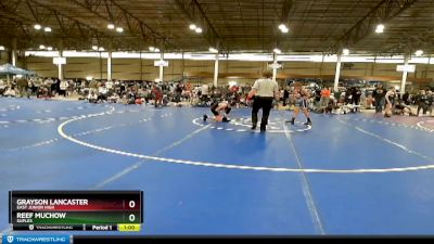 105 lbs Cons. Round 4 - Grayson Lancaster, East Junior High vs Reef Muchow, Suples