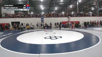 70 kg Cons. Sub-rd Of 64 - Caleb Sweet, Bearcat Wrestling Club vs Terry Langley Jr, West Virginia Regional Training Center