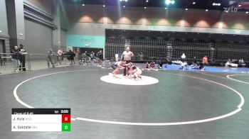 133 lbs Consi Of 8 #1 - Joshua Kyle, Wyoming vs Antonio Saldate, California Baptist University