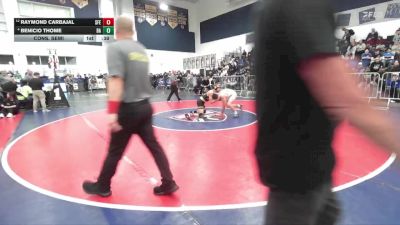 120 lbs Cons. Semi - Raymond Carbajal, Santa Fe vs Benicio Thome, Bishop Amat