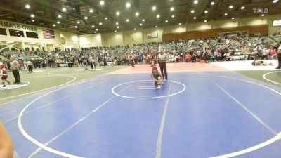 100 lbs Quarterfinal - William Bruni, Small Town WC vs Amayah Barragan, Predators WC