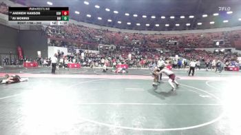 240 lbs Cons. Round 3 - Andrew Hanson, De Soto Wrestling vs Rj Morris, MES Wrestling