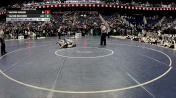 4A 138 lbs 1st Place Match - Jacob McCord, Grimsley Senior High School vs Austin Green, Mooresville High School