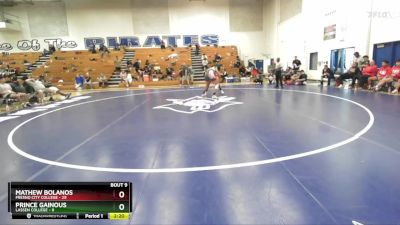 197 lbs Quarters & 1st Wb (16 Team) - Mathew Bolanos, Fresno City College vs Prince Gainous, Lassen College