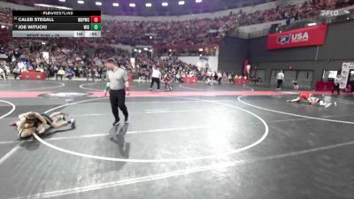 75 lbs Champ. Round 2 - Joe Witucki, Wisconsin vs Caleb Stegall, West De Pere Wrestling Club
