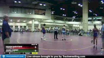 132 lbs Round 7 (8 Team) - Owen Cherry, Beach Boyz vs Mason Barvitskie, MAWA Red
