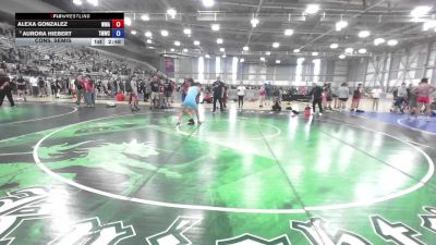 130 lbs Cons. Semis - Alexa Gonzalez, Whatcom Wrestling Academy vs Aurora Hiebert, Thunder Mountain Wrestling Club