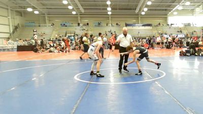 106 lbs Rr Rnd 3 - Michael Nicosia, Mat Assassins Silver - HSB vs Dylan Warner, Patton Trained Red - HSB