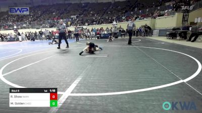 64 lbs Round Of 32 - Ryder Shaw, Barnsdall Youth Wrestling vs Maddox Golden, Choctaw Ironman Youth Wrestling