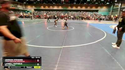 70-74 lbs Round 2 - Jamison Steward, Lassen Wrestling Association vs Latrell Matheus, Gold Rush Reno