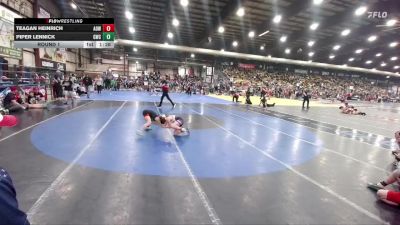 73 lbs Round 1 - Teagan Heinrich, American Outlaws Wrestling vs Piper Lennick, Gorilla Wrestling Club