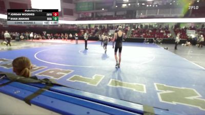 126 lbs Cons. Round 2 - Evan Jenkins, Borah vs Jordan Woodies, Owyhee