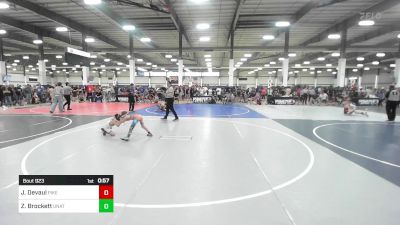 53 lbs Consi Of 8 #2 - Jaxon Devaul, Pikes Peak Warriors vs Zeke Brockett, Unattached