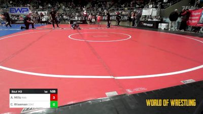 73 lbs Quarterfinal - Aviyahn Mills, Roundtree Wrestling Academy vs Colton Wiseman, Contender Wrestling Academy