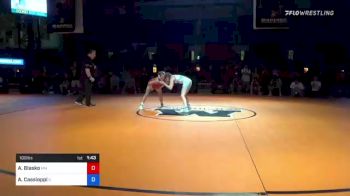 100 lbs 5th Place - Aspen Blasko, Minnesota vs Angelina Cassioppi, Illinois