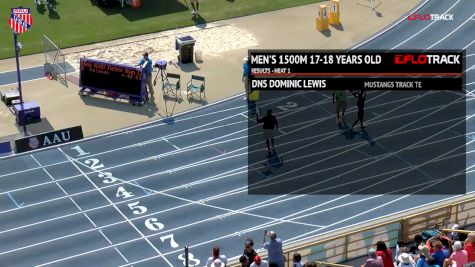 Boys' 1500m, Finals 2 - Age 17-18