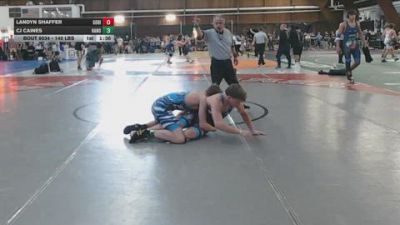 140 lbs Semifinal - Landyn Shaffer, Gorilla Grapplers vs Cj Caines, Hanover Area